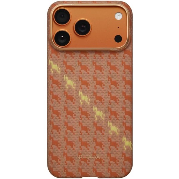 Фото - Чохол для смартфону Pitaka Edge Ultra-Slim Case Happiness Rides Amber for iPhone 17 Pro Max (HR1701PM)